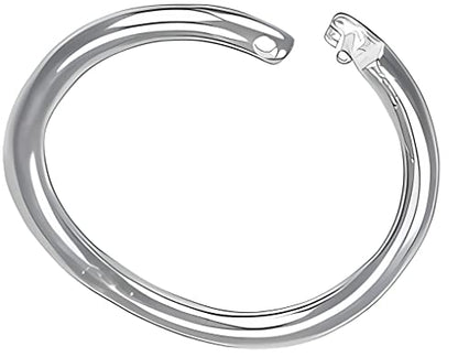 2 Locking Sterling Silver 925 12mm Round Jump Rings Crimp Lock ID (2 Count)