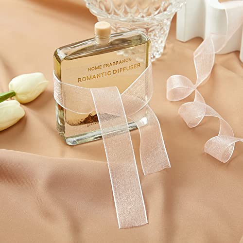 1 Inch Wide Sheer Chiffon Ribbon (75 Foot)