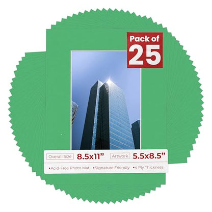 5.5x8.5 Mat for 8.5x11 Frame (25 Count)