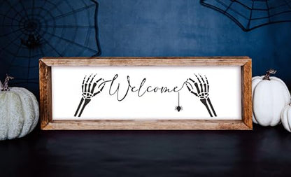 Halloween Stencils for Painting Large Skeleton Porch Leaner Stencils (14 Count)