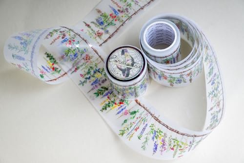 Medicinal Herbs Transparent Tape 5 x 5 cm