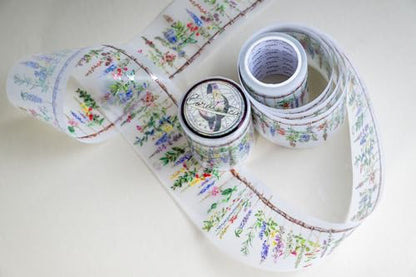 Medicinal Herbs Transparent Tape 5 x 5 cm