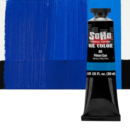 Oil Paint Primary Cyan