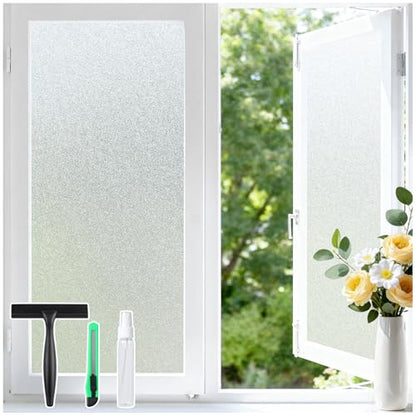 Frosted Window Privacy Film with Tools