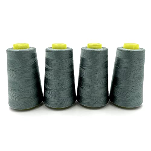4 Cones of 3000 Yards Each Spool Thread for All Purpose Sewing (36000 Foot)