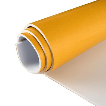 Premium High Density EVA Foam Sheet with Adhesive Backing 15” x 59” White Foam Mat (4.92 Foot)