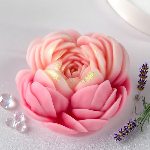 Heart Rose Cylinder Candle & Resin Mold