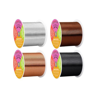 22 Gauge Neutral Anodized Aluminum Craft Wire (400 Foot)