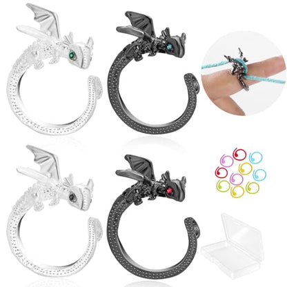4PCS Crochet Rings