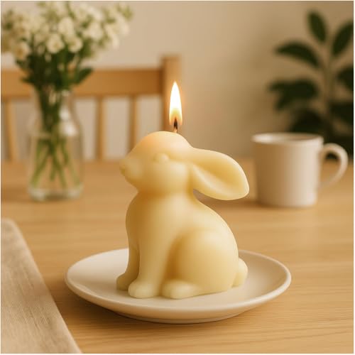 1pcs 2.6inch Bunny Silicone Molds for Soap Candle Making