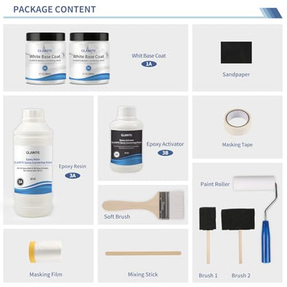 Bright White Marble Countertop Paint Kit (76 Fl Oz)
