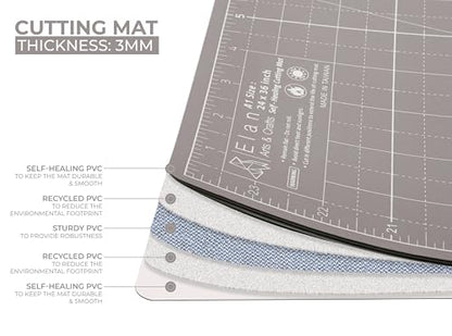 Cutting Mat A1 Black & Taupe