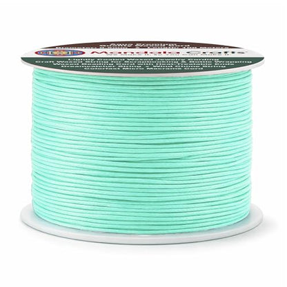 0.5mm Aqua Waxed Cord (327 Foot)