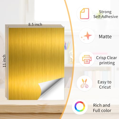 Gold Printable Sticker Paper