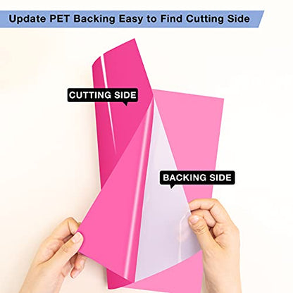 Glossy Neon Pink Permanent Vinyl (14 Count)
