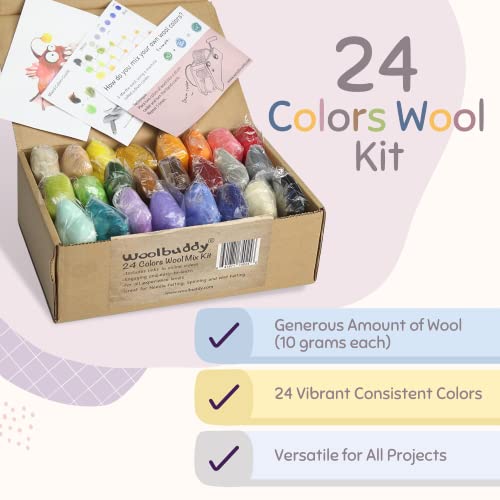 Wool Roving Set for Needle Felting