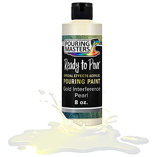 Pouring Masters Gold Interference Pearl Special Effects Acrylic Pouring Paint (8 Fl Oz)