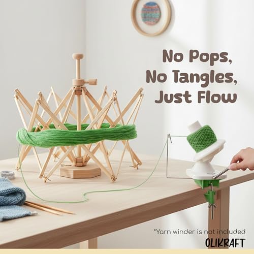 Wooden Reverse Umbrella Yarn Swift
