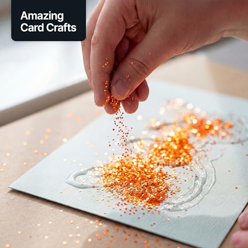 Craft Glitter Shaker Fluorescent Orange 130g Fine (4.6 Ounce)