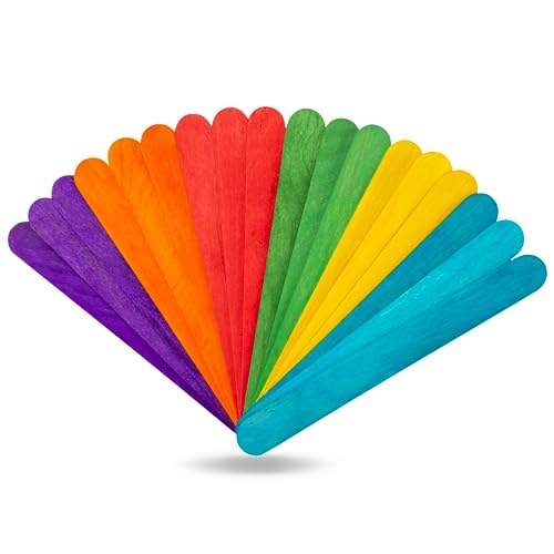 60 Pcs 6" Jumbo Craft Sticks (60 Count)