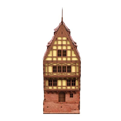 Brick Rowhouse DIY Wooden Building Kit for Teens and Adults