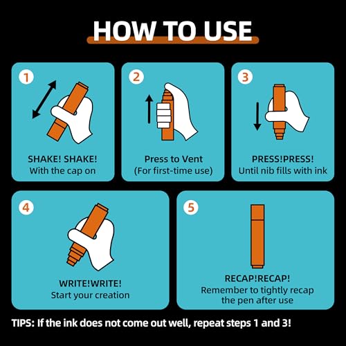 Chalk Markers for Windows & Glass (12 Count)
