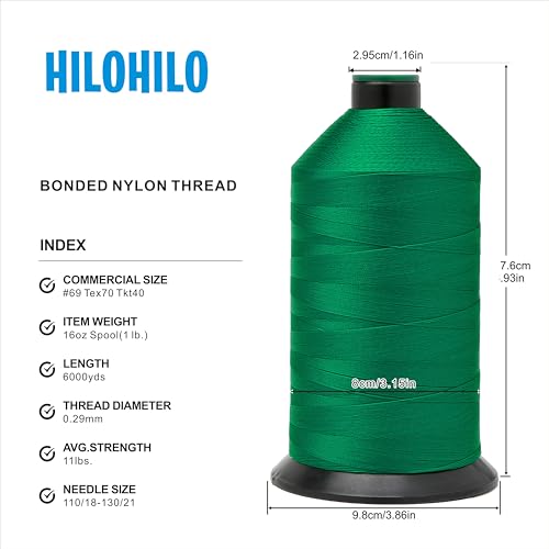 Extra Strong Bonded Nylon Thread #69 Tex70 (6000 Foot)