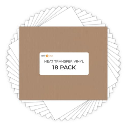 White HTV Heat Transfer Vinyl (18 Count)