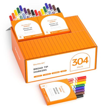 304 Pack Washable Markers (304 Count)