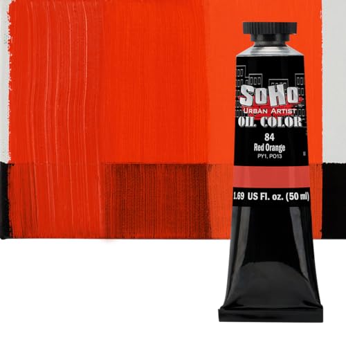 Oil Paint Red Orange