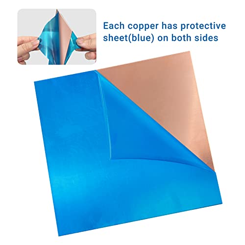 2 Pieces 99.9% Pure Copper Sheet (2 Count)