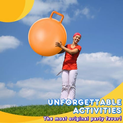 3 Pcs 22 Inch Bouncing Ball with Handle (3 Count)
