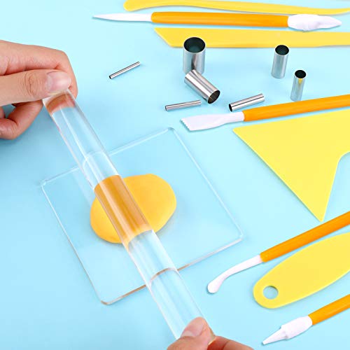23 Pcs Clay Sculpting Tools Set with Roller Cutters