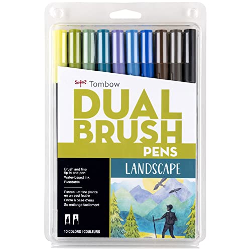 56169 Dual Brush Pen Art Markers (10 Count)
