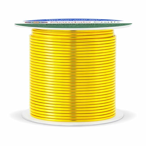 16 Gauge Gold Tone Anodized Aluminum Craft Wire