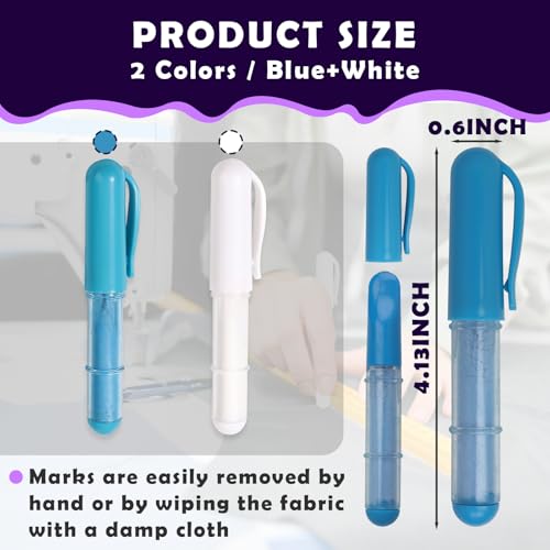 2PCS Sewing Chalk for Fabric (2 Count)