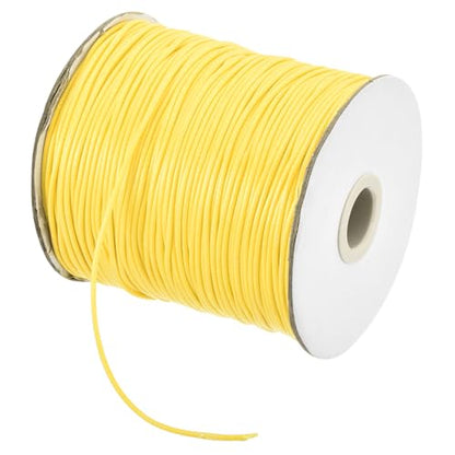 Waxed Cord 1.5mm Waxed Polyester Cord 175 Yard Wax String for Bracelet Making