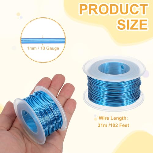 18 Gauge 1mm Anodized Aluminum Wire for Jewelry Craft Making