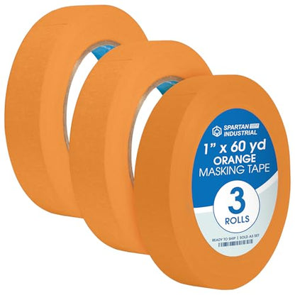 1" X 60 yd Orange Masking Tape