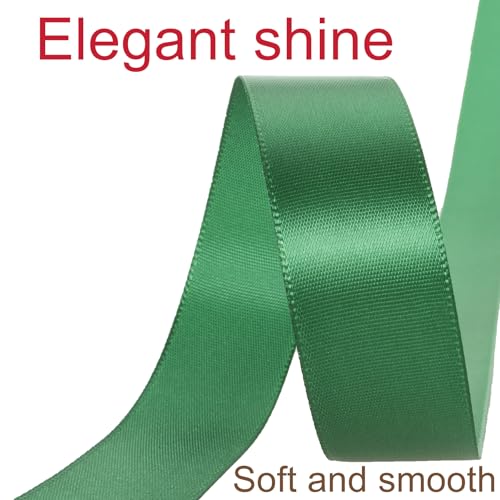1 Inch Dark Green Ribbon 50Yards