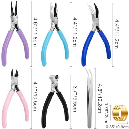 5 Pack Jewelry Pliers Tool Set (5 Count)