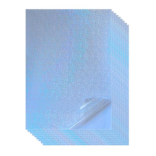 36 Sheets Glitter Holographic Sticker Paper Clear Self (36 Count)