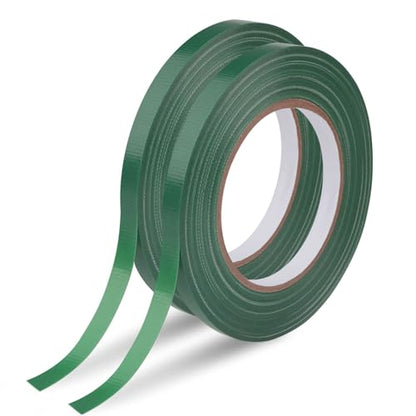 2 Rolls Green Floral Tape 0.25IN×33Yd Waterproof Florist Tape for Crafts (2 Count)