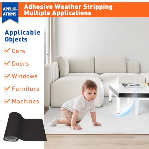Adhesive Sponge Neoprene Foam Padding (4.91 Foot)