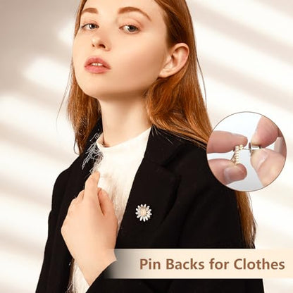 70 Pcs Locking Pin Backs (70 Count)