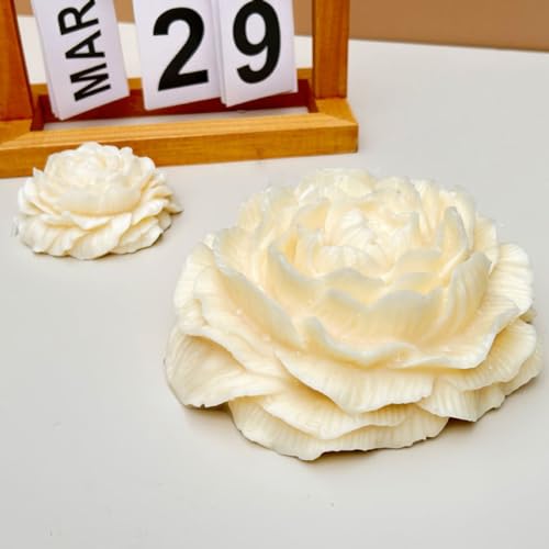6.7 Inch Peony Flower Silicone Mold Resin Wax Soap Candle Making DIY Mold