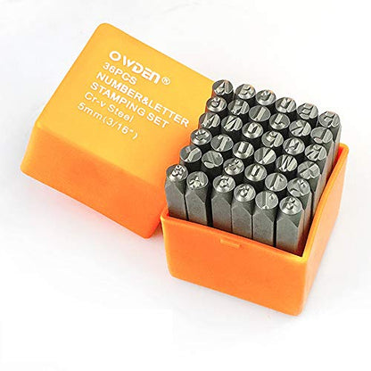 36Pcs Steel Metal Stamps Set