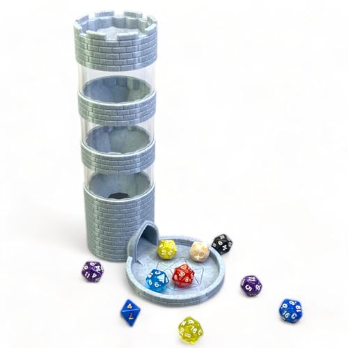 Castle Dice Tower Works with Standard Size Rollers (9.87 Ounce)