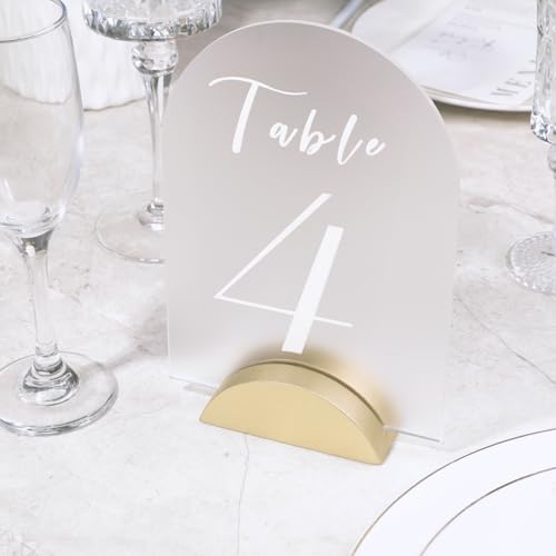 10 Pack 3.3" Arch Gold Wood Stand with 1 (10 Count)