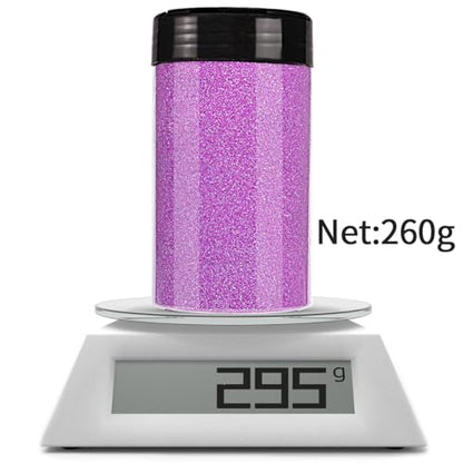 High Capacity 260g Shaker Bottle Package Metalic Fine Glitter (9.17 Ounce)